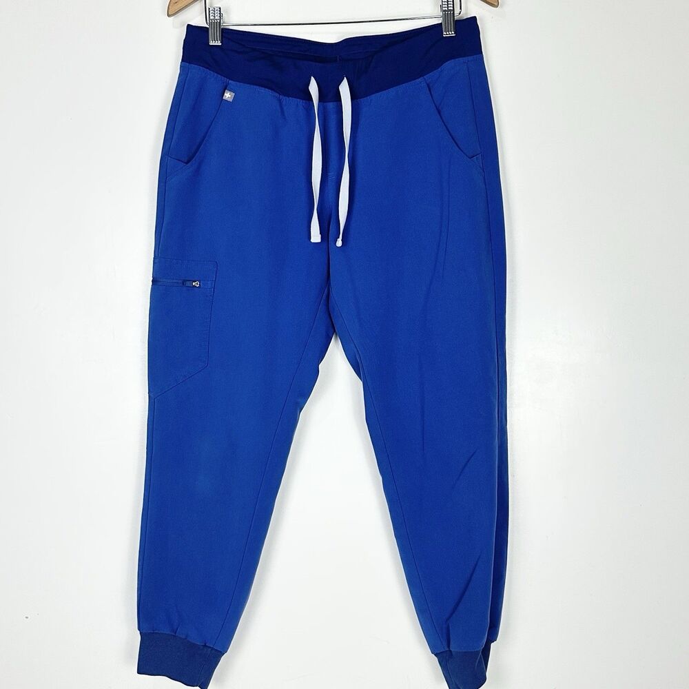 Limited Ed Figs Catarina One pocket zamora Jogger pant Scrub Set M/P Denim Blue